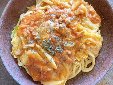 『トマトジュース』で作るツナトマトスパゲッティ